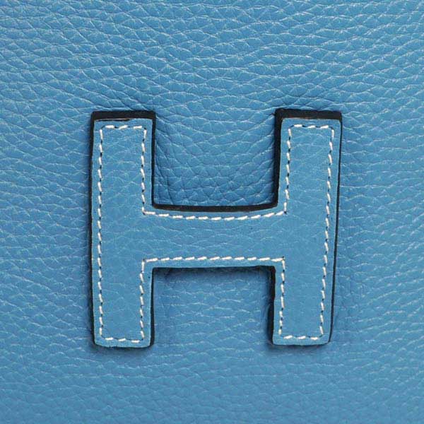 High Quality Hermes Jige Large Clutch Handbag Blue 1053 Replica